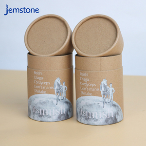 Emballage personnalisé en carton kraft recyclable pour chocolat, thé, poudre protéinée, tube en papier de qualité alimentaire - Product Image 6