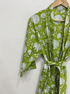 Kimono long en coton Taille libre - Product Image 4