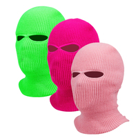 Sombrero de cara de esquí de 2 agujeros personalizado, máscaras de esquí de punto de invierno, sombrero de pasamontañas, sombrero cálido de cara completa a prueba de viento, sombrero de cubierta facial para hombres y mujeres al aire libre