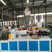 Mesin Profil PVC WPC Twin-screw dengan Cetakan Kustom, Lini Produksi Profil, Digunakan untuk Kusen Jendela, Lembaran, dan Panel