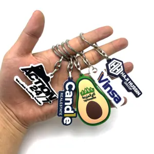 Özel Logo için promosyon iş hediye anahtar zincirleri 2D ve 3D PVC anahtarlıklar kişiselleştirilmiş anahtarlık yumuşak kauçuk özel anahtarlık