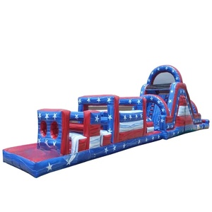 Juego de Obstáculos Extremos Inflables para Adultos, Pista de Obstáculos Inflable para Exteriores, Juegos Inflables de Desafío para Fiestas de Adultos - Product Image 2