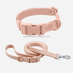 Juego de <span class=keywords><strong>collar</strong></span> y correa de PVC resistente para perros, estilo táctico impermeable ajustable para perros pequeños, medianos y grandes - Product Image 6