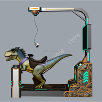 Machine de jeu d'arcade immersive Dinosaur Rider : simulateur de mouvement pour parc d'attractions et centre de divertissement familial