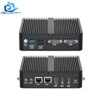 Mini PC J6412 de Cuatro Núcleos, 8 GB de RAM DDR4, SSD M.2 de 512 GB, WiFi 2.4/5.0G, Bluetooth 4.0, VGA, Compatible con 3 Pantallas, Ordenador Industrial sin Ventilador