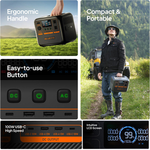 Générateur <span class=keywords><strong>solaire</strong></span> BLUETTI 1000W centrale électrique portable avec sortie 220V 230V pour usage d'urgence domestique et extérieur - Product Image 6