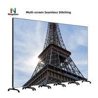Écran d'affichage LED intérieur P1.86 GOB étanche 640x1920mm sur roulettes, panneau LED, mur vidéo