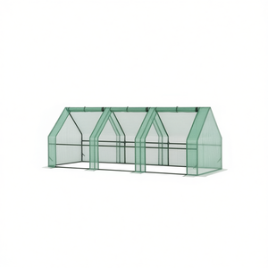 <b>Mini</b> Walk In Garden Greenhouse Pvc <b>Frame</b> 4 Section For Outdoor Use - Product Image 1