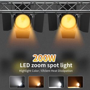 AICPOSE Equipo Profesional, Luz Fresnel LED COB de 200w, Blanco Cálido y Frío, para Estudio - Product Image 6