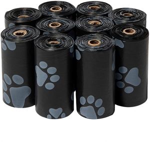 ถุงเก็บอุจจาระสุนัขแบบย่อยสลายได้เป็นมิตรกับสิ่งแวดล้อม ผลิตจาก HDPE/PP พิมพ์ลายอุ้งเท้า พร้อมโลโก้ตามสั่ง สำหรับกำจัดของเสียสัตว์เลี้ยง - Product Image 1