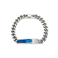 Bracelet et jonc pour homme en acier inoxydable 316L anti-ternissement, plaqué or 14K 18K, gravable, pour la personnalisation