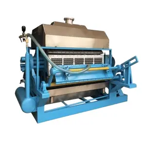 India factory automatic disposable recycled paper fruit packing trays paper pulp egg box tray making machine manufacturer price