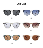 Lunettes de soleil pour homme en métal, personnalisées, de luxe, avec monture PC, verres PC, style rétro vintage, de grandes marques, neuves, pour unisexe