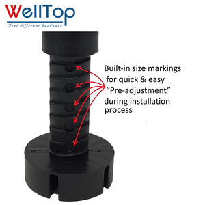 WELLTOP Meilleures ventes : Accessoires <span class=keywords><strong>de</strong></span> quincaillerie pour meubles – Pieds <span class=keywords><strong>de</strong></span> nivellement réglables en plastique 80-180 mm pour armoires, meubles <span class=keywords><strong>de</strong></span> cuisine et canapés - Product Image 5