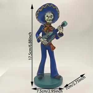 Prix surprise 1PCS Halloween Squelette <span class=keywords><strong>Guitare</strong></span> <span class=keywords><strong>Main</strong></span> Résine Artisanat Statues Charme Intérieur/Extérieur Décoration de La Maison Décorations - Product Image 6