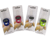Compteur LED en plastique de type bague avec écran LCD, alimenté par piles, mini-compteur électronique intelligent pour doigt - Vente directe d'usine