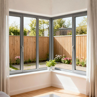 Ventanas Corredizas Horizontales de Aluminio Modernas JD 75A, Pantalla Plegable Insonorizante con Rejilla de Acero Inoxidable para Sala de Estar