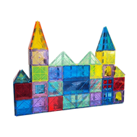 Mini tablette magnétique 40 pièces sur le thème des animaux et de la nature, boîte en fer portable, pack de voyage, jouet éducatif pour enfants, blocs de construction DIY