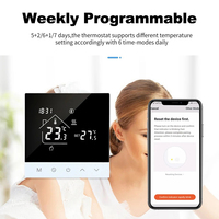 Termostato Inteligente RKHK Tuya WIFI 16A Eléctrico 3A para Caldera de Agua, Controlador de Temperatura con Pantalla Táctil para Instalaciones de Calefacción por Suelo Radiante