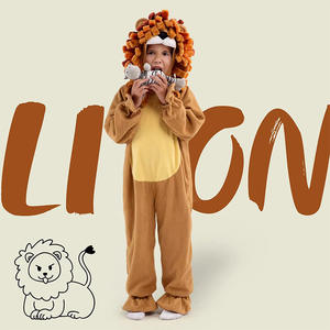 Creaciones de disfraces de <span class=keywords><strong>León</strong></span>, disfraz realista de bebé para niños, vestido de Halloween para niños pequeños, fiesta temática de animales - Product Image 3