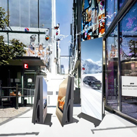 Écran d'affichage LED pliable P2.5 IP65 étanche, résolution 4K, affichage LED portable pour exposition et événements