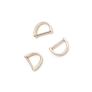 Car Keychain Key Rings Metal Zinc Alloy 3 Point Die Casting D Shape Home Use Chrome Plating - Product Image 2