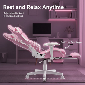 Silla Gamer de Diseño Más Reciente 2025, Silla de Juego Ajustable en Altura, Modelo 5934 Rosa, Silla Gamer para Computadora 5934 5934 Rosa - Product Image 3