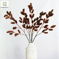 Nouveautés : Branche de pin artificielle longue de 89 cm, branche de pin marron en plastique, tige d'arbre faite à la main pour mariage, Noël, décoration de la maison