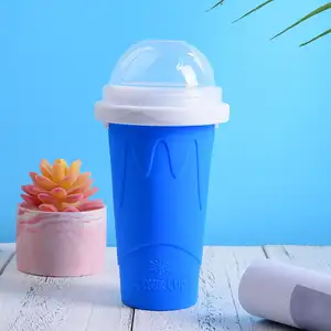 Hot Sale Neuankömmling Eis Silikon Fancy Smoothie Kunststoff Slush Cup Slushy Maker Frozen Magic Cup