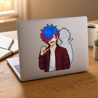 Pegatinas Personalizadas Impermeables con Impresión UV 3D Lenticular de Anime y Manga, con Movimiento, para Coche, Portátil, Refrigerador, Material PET, Joyprint