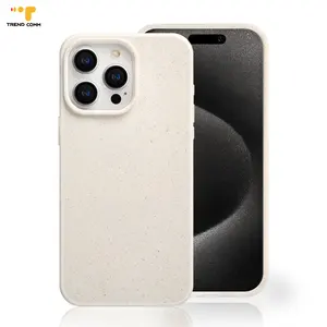 Hot Selling Biodegradable Shockproof Eco-friendly Harmless Mobile Phone Case Cover for iPhone 13 14 15 pro max