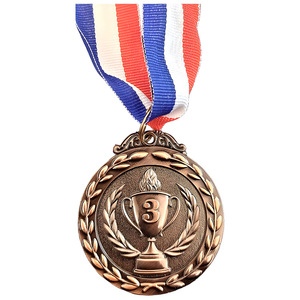 เหรียญทองแดงพร้อมถ้วยรางวัล ดีไซน์สลักหมายเลข 3 สำหรับรางวัลอันดับสามและของขวัญ - Product Image 1