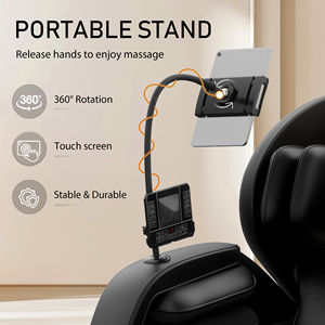 Fauteuil de massage Shiatsu à compression d'air et chauffant, noir, 3D, zéro gravité, OEM/ODM, pour la maison et le bureau, en gros, stock US - Product Image 3