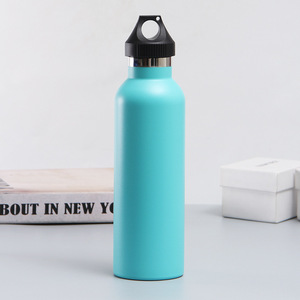 Premium Stainless Steel Vacuum Insulated Water Bottle Wide Mouth <b>Metal</b> Lid Portable Handle for Sports Camping Hiking - Product Image 5
