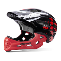 Casque intégral pour enfants KINGBIKE JC014-307 S 450g léger, coque en PC, mousse EPS résistante aux chocs, ventilation réglable, tout-terrain