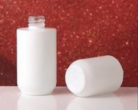 Ensemble cosmétique de luxe en verre mat blanc transparent givré, pot de crème pour le visage de 50 g, flacon de lotion de 30 ml à 100 ml, flacon de crème BB, masque facial