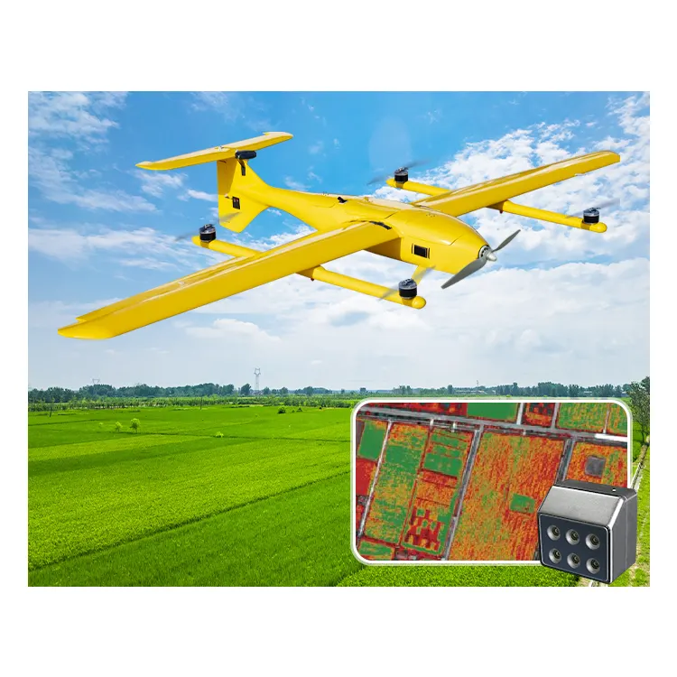 Foxtech Pegasus-230 VTOL UAV <span class=keywords><strong>самолет</strong></span> с многоспектральной камерой сельскохозяйственные Дроны для защиты сельского хозяйства