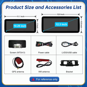 CarPlay วิทยุรถยนต์แอนดรอยด์15ไร้สายสำหรับ BMW 3Series CCC 07-12ระบบมัลติมีเดีย10.25บลูทูธ "12.3" HD - Product Image 4