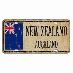 Nouvelle-Zélande <span class=keywords><strong>plaque</strong></span> d'<span class=keywords><strong>immatriculation</strong></span> drapeau National ville <span class=keywords><strong>pays</strong></span> Souvenir cadeau décoratif voiture plaques avant 6X12Inch - Product Image 3