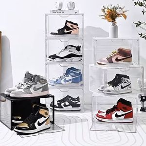 Mới đến hộp giày thể thao Stackable PP + PET nhựa hộp lưu trữ giày - Product Image 4