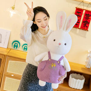 Peluche Coniglietto Simpatico e Paffuto, Cuscino Decorativo e Bambola Giocattolo, Regalo per Uomini e Donne - Product Image 3