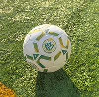 Balón de Fútbol Personalizado con Logotipo, Tamaño 3/4/5, Balón de Fútbol Profesional para Partidos, Cosido a Máquina y Termosellado, Cuero PU y Cámara de Butilo