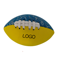 Ballon de football gonflable en néoprène - Couture à la machine personnalisée - Résistant à l'eau - Ballon d'entraînement - Option de logo personnalisé - Taille 9 (Utilisation sur terrain de plage)