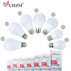 CHZM – ampoule led, matière première 5W 7W 9W 12W 15W 18W 24W A60 skd/ckd, skd A60