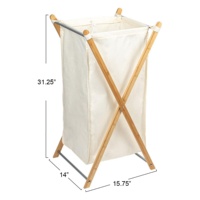 Panier à linge pliable moderne en bambou, robuste avec couvercle, panier de rangement pliable, idéal pour hôtel, appartement, salle de bain, respirant