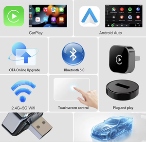 กล่องอัจฉริยะไร้สาย XinZhengHong Universal Smart Wireless Carplay <span class=keywords><strong>Ai</strong></span> Box รุ่น <span class=keywords><strong>XD</strong></span>-B12 2-in-1 พร้อมระบบนำทาง GPS ในตัว สำหรับการเชื่อมต่อ Youtube และ Prime - Product Image 6