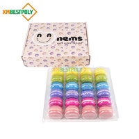 Boîtes d'emballage en carton ondulé E-Flute personnalisées pour desserts, macarons, beignets, avec inserts, pour l'expédition