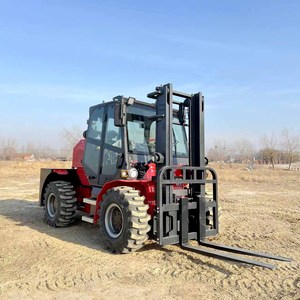 Carretilla elevadora todoterreno 4WD de alta calidad, carretilla elevadora diésel <span class=keywords><strong>3T</strong></span> 5T, máquina Elevadora de horquilla todoterreno para exteriores - Product Image 3