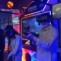 Machine de jeu de tir du simulateur VR de jeu d'arme à feu de joueurs multiples de plate-forme de marche de divertissement de réalité virtuelle de VR