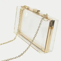 Leb1315 Luxury Party Prom Transparent Evening Purse Women Clutch Handbag  Clear Acrylic Box Bag - China Clear Acrylic Bag and Acrylic Box Bag price